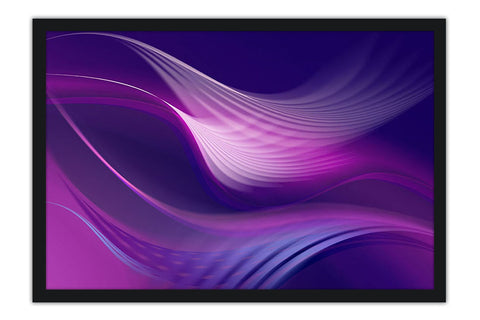Poster Abstrato - Roxo - Ondas - Colors - Decoração