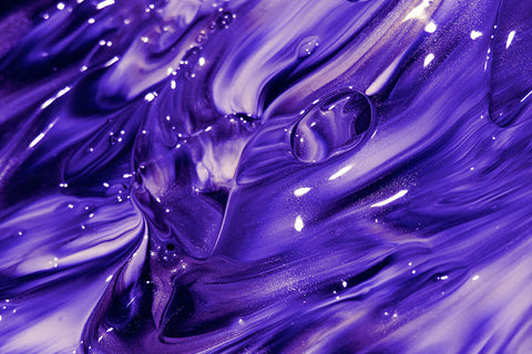 Poster Abstrato - Roxo - Fluído - Colors - Decoração