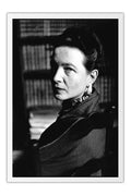 Poster Simone de Beauvoir - Figuras Historicas