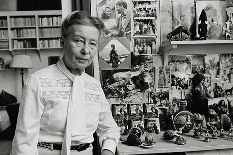 Poster Simone de Beauvoir - Figuras Historicas