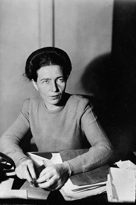 Poster Simone de Beauvoir - Figuras Historicas