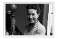 Poster Simone de Beauvoir - Figuras Historicas