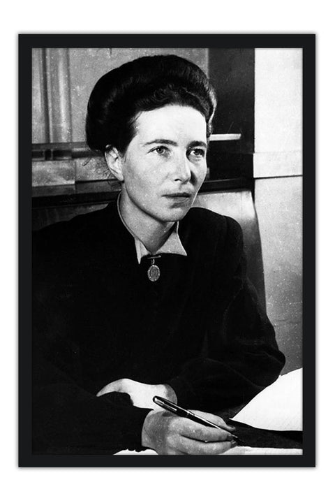 Poster Simone de Beauvoir - Figuras Historicas