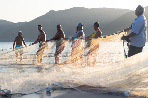 Poster Pescadores - Florianopolis - Paisagens