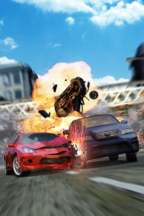 Poster Burnout Takedown - Games