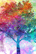 Poster Árvore - Colors - Abstrato - Arte Decorativa