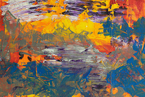 Poster Abstrato - Golpes de Pincel - Arte Decorativa