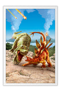 Poster Combat of Giants Dinosaurs Strike - Games