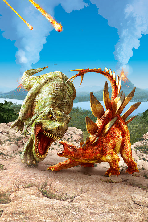 Poster Combat of Giants Dinosaurs Strike - Games