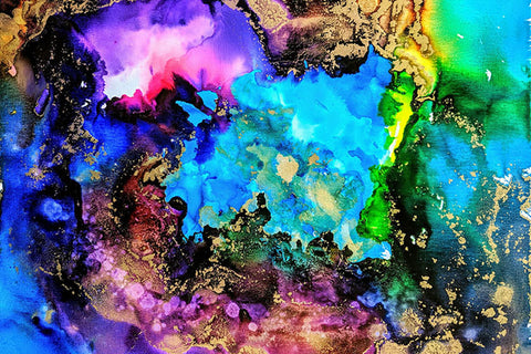 Poster Abstrato - Espectro de Cores - Arte Decorativa