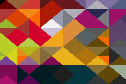 Poster Abstrato - Polígonos - Arte Digital - Arte Decorativa