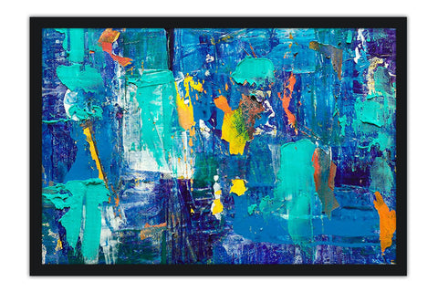Poster Abstrato - Colors - Azul - Arte Decorativa