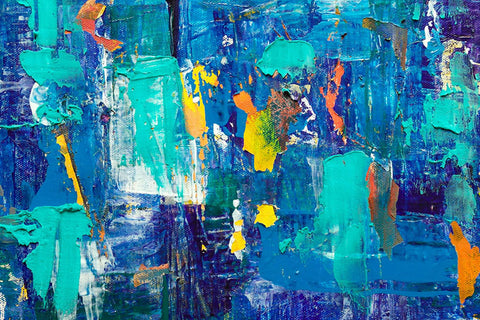 Poster Abstrato - Colors - Azul - Arte Decorativa
