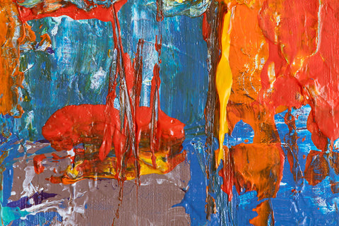 Poster Abstrato - Colors - Golpes de Pincel - Arte Decorativa