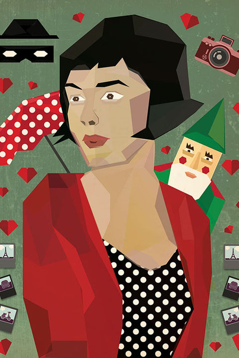 Poster Le Fabuleux Destin D’Amélie Poulain - O Fabuloso Destino de Amélie Poulain - Filmes