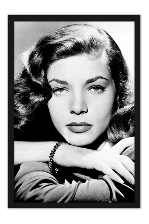 Poster Laurwen Bacall - Artistas - Retrô - Antigo