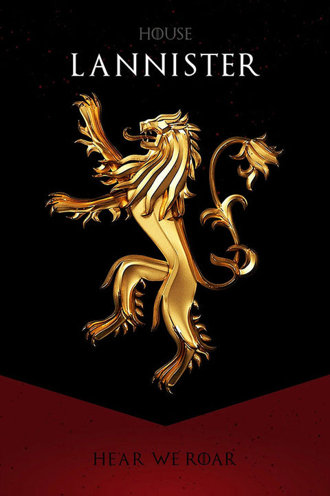 Poster Casa Lannister - Game Of Thrones - Séries