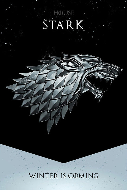 Poster Casa Stark - Game Of Thrones - Séries