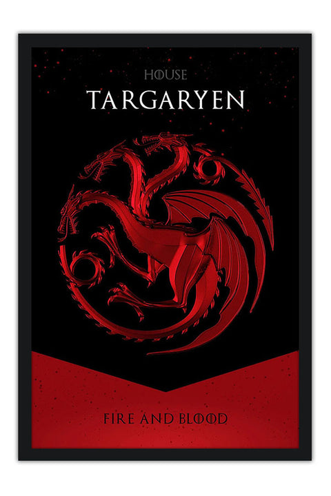 Poster Casa Targaryen - Game Of Thrones - Séries