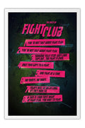Poster Regras Do Clube Da Luta - Fight Club Rules - Filmes