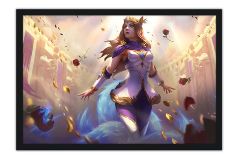 Poster League Of Legends - LOL - Ahri - Vitória - Games