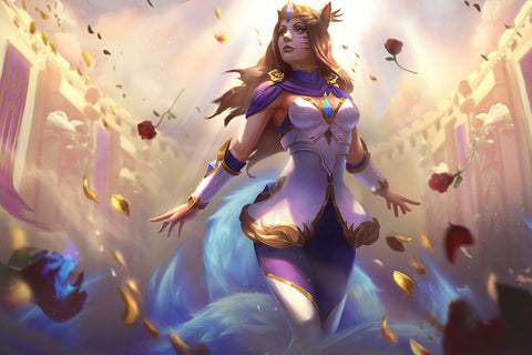 Poster League Of Legends - LOL - Ahri - Vitória - Games
