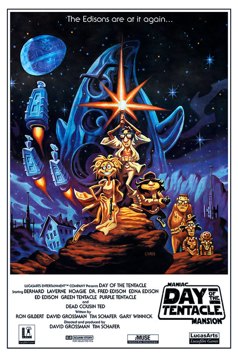 Poster Day of the Tentacle - Maniac of the Mansion - Games