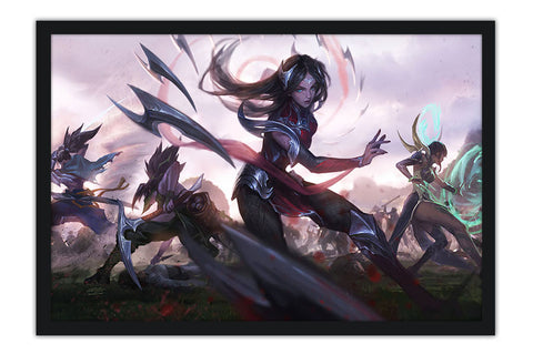 Poster League Of Legends - LOL - Irelia Akali Yasuo Karma - Games