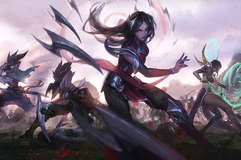 Poster League Of Legends - LOL - Irelia Akali Yasuo Karma - Games