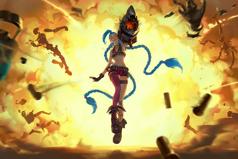 Poster League Of Legends - LOL - Jinx - Games