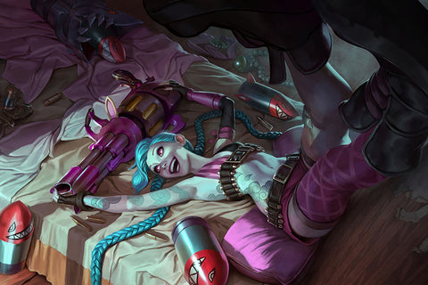Poster League Of Legends - LOL - Jinx  - Games