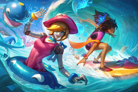 Poster League Of Legends - LOL - Pool Party Taliyah - Games