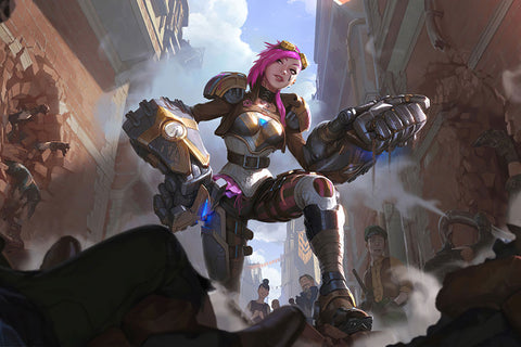 Poster League Of Legends - LOL - Vi Legends Of Runeterra - Games