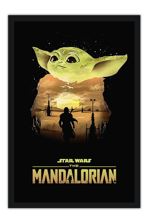 Poster Baby Yoda - Mandaloriano - Mandalorian - Séries