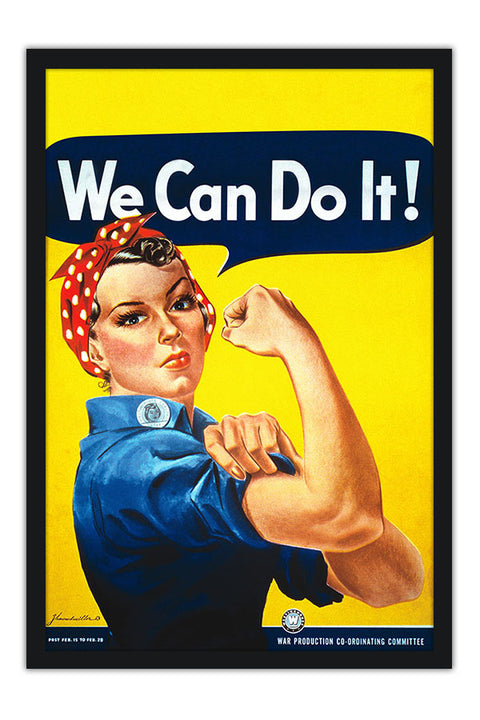 Poster We Can Do It - Rosie The Riveter - Clássico - Feminismo
