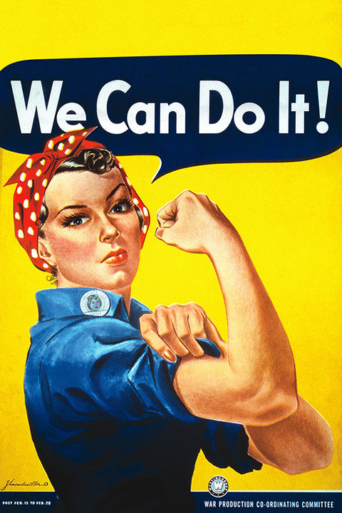 Poster We Can Do It - Rosie The Riveter - Clássico - Feminismo