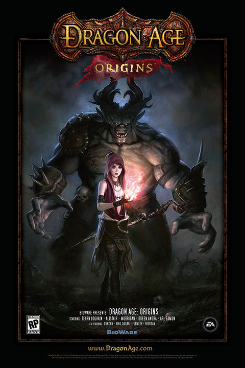 Poster Dragon Age Origins - Games