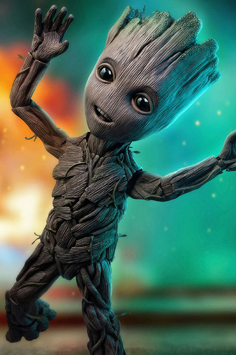 Poster Baby Groot - Guardians Of The Galaxy - Guardiões Da Galaxia - Filmes 
