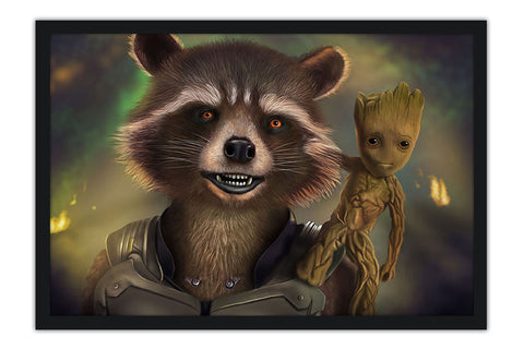 Poster Baby Groot - Guardians Of The Galaxy - Guardiões Da Galaxia - Filmes 