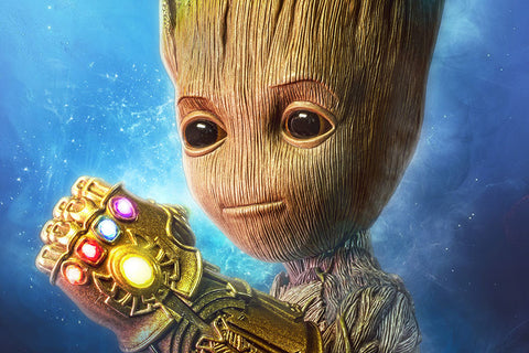 Poster Baby Groot - Guardians Of The Galaxy - Guardiões Da Galaxia - Filmes 