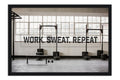 Poster Work Sweat Repeat - Frases