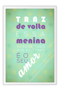 Poster Traz De Volta Essa Menina - Frases