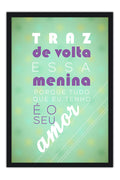 Poster Traz De Volta Essa Menina - Frases