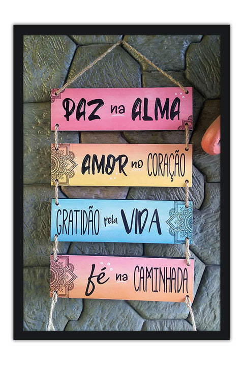 Poster Paz Na Alma - Frases