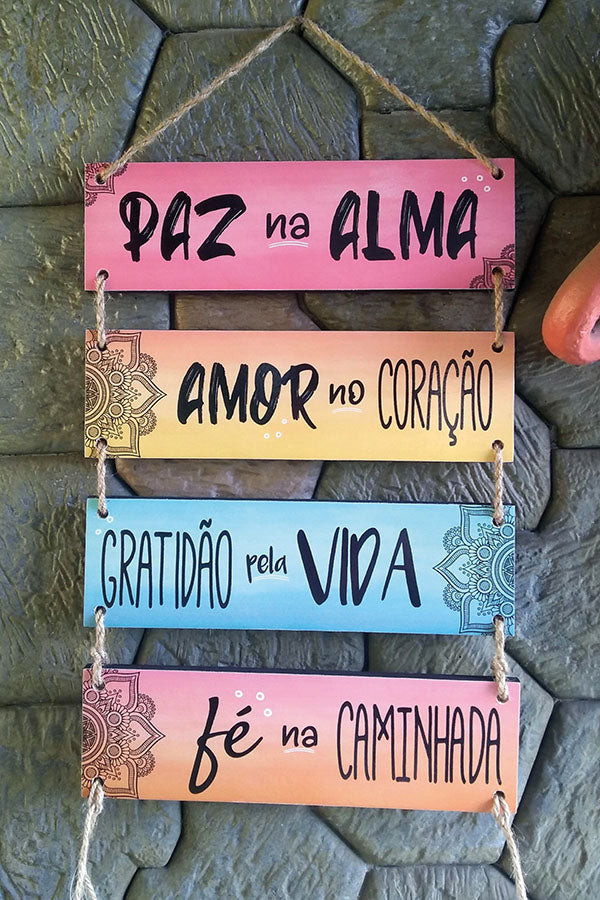 Poster Paz Na Alma - Frases