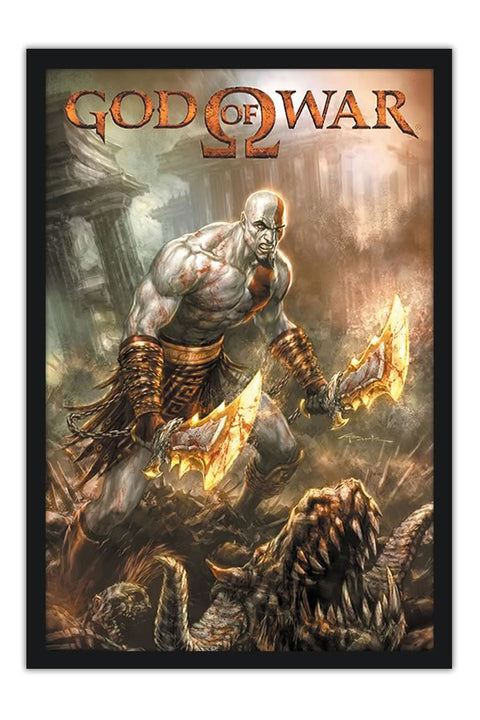 Poster God Of War - Kratos - Games