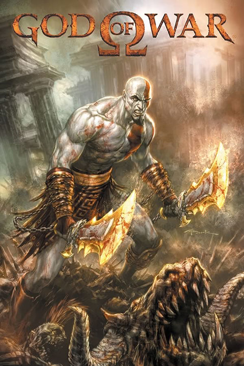 Poster God Of War - Kratos - Games