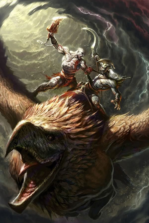 Poster God Of War II - Games