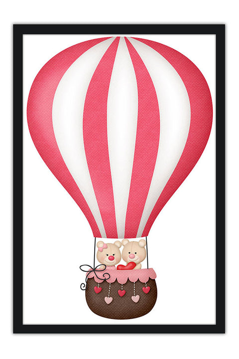 Poster Balão - Urso - Quarto De Bebê - Baby Room - Infantil