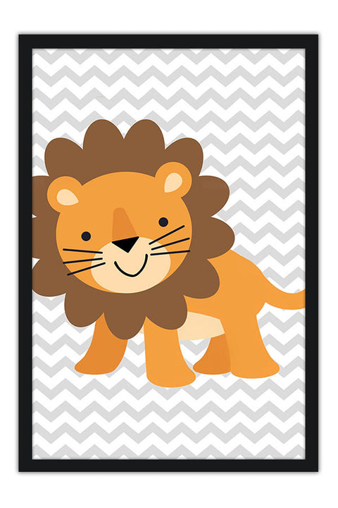 Poster Leão - Quarto De Bebê - Baby Room - Infantil